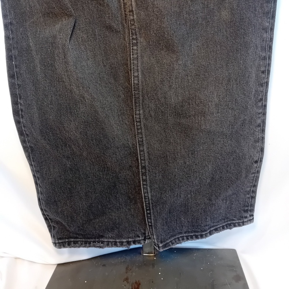 Abercrombie & Fitch Women's 90s Straight Jeans Ultra High Rise Black Wash 27/4R - Picture 10 of 16